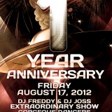  1 Year Anniversary @ Club Evolution (Friday, August 17)