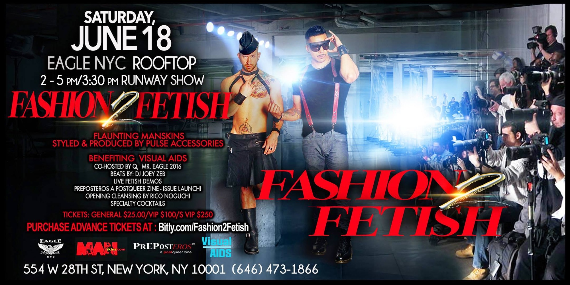  FASHION 2 FETISH RUNWAY SHOW & ROOFTOP PARTY