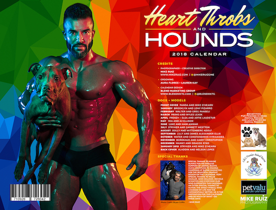  Woof – Mike Ruiz Serves Sexy Heartthrobs  and Adorable Hounds in 2018 Calendar