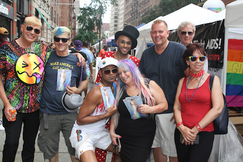  Get Out! Mag / World Star PR booth at Pridefest