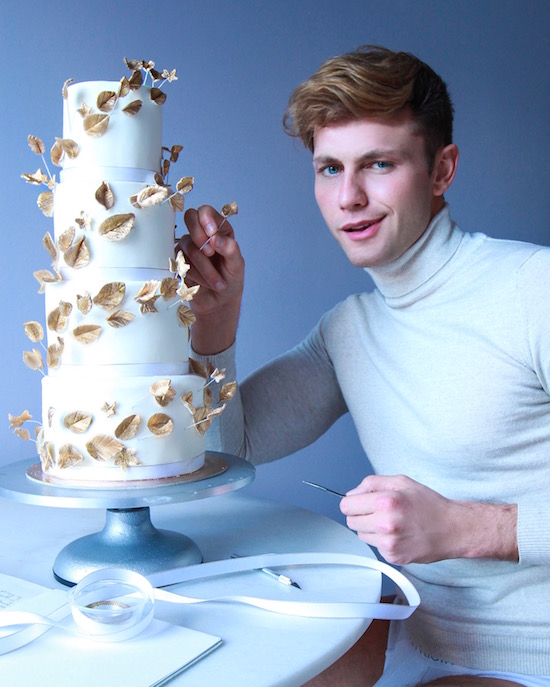 cute gay twink cums in his cake