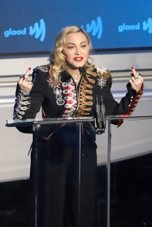  Madonna’s reaction …