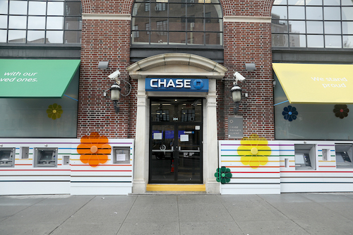  Chase Bank Stonewall Location Pride Installation